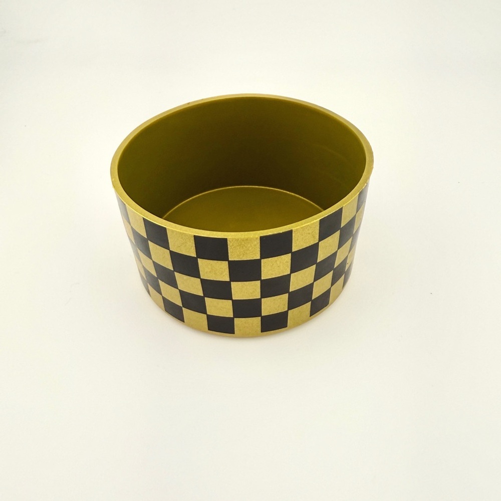 Chocolate Gold Checkered Tumbler Boot
